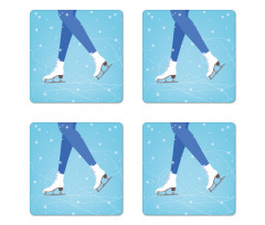 Legs on the Ice Rink Coaster Set Of Four