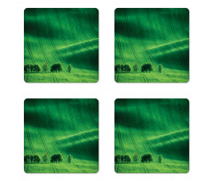 Meadow Fields Hills Coaster Set Of Four