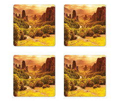 Monasteries in Greece Coaster Set Of Four