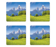 Blooming Flower Foliage Coaster Set Of Four