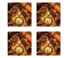 Watch on Old Map Nautical Coaster Set Of Four