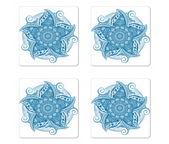 Wild Pointy Petals Coaster Set Of Four