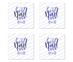 Grungy Best Dad Ever Coaster Set Of Four
