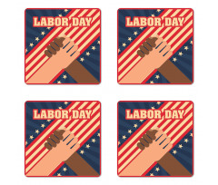 Hands Holding Coaster Set Of Four