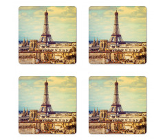 Paris Cityscape Coaster Set Of Four