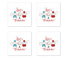 Sweetest Offer Buddies Coaster Set Of Four