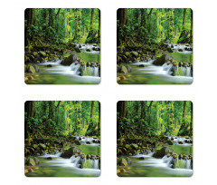 Tropic Mountain Stream Coaster Set Of Four