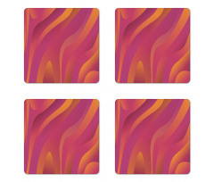 Fluid Shapes Art Coaster Set Of Four