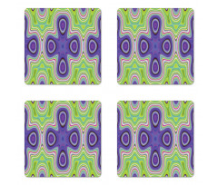 Hypnotic Motifs Scene Coaster Set Of Four