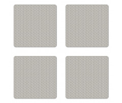 Abstract Art Grid Coaster Set Of Four