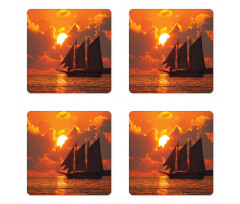 Sunset in Key Florida Coaster Set Of Four