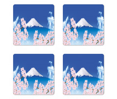 Mt. Hill and Sakura Coaster Set Of Four