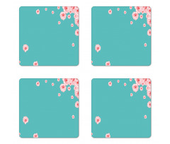 Romantic Petals Coaster Set Of Four