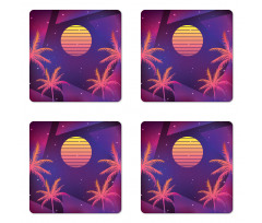 Palms Sun and Stars Coaster Set Of Four