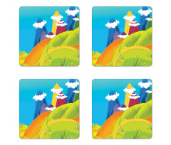 Dreamy Mountains Coaster Set Of Four