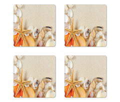 Seashells Starfish Coaster Set Of Four