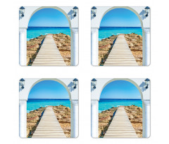 Sea with a Quay Coast Coaster Set Of Four