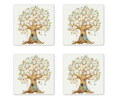 Forest Home Family Tree Coaster Set Of Four