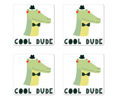 Cool Dude Funny Character Coaster Set Of Four