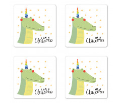 I am a Unicorn with Stars Coaster Set Of Four