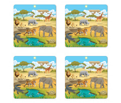 Landscape Forest Coaster Set Of Four