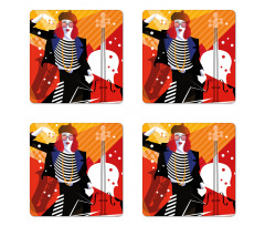 Music Theme Coaster Set Of Four