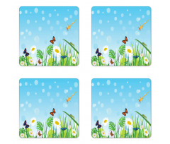 Sunny Grassland Coaster Set Of Four