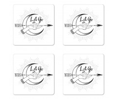 Bohemian Let Go Arrow Coaster Set Of Four