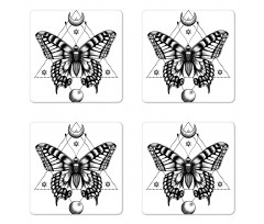 Mystical Butterfly Coaster Set Of Four