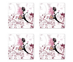 Flower Fairy Butterflies Coaster Set Of Four