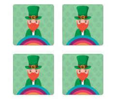 Happy Vibrant Holiday Feels Coaster Set Of Four