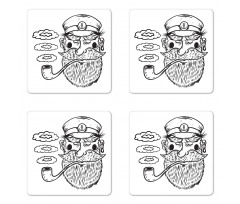 Bearded Captain Coaster Set Of Four