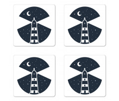 Lighthouse Night Coaster Set Of Four