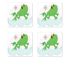 Nursery Jumping Animal Coaster Set Of Four