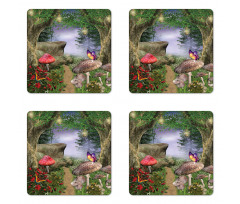 Butterflies Fairytale Coaster Set Of Four