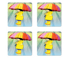 Vibrant Woman Coaster Set Of Four