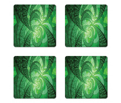 Abstract Swirling Spirals Coaster Set Of Four