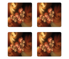 Fractal Spiral Coaster Set Of Four