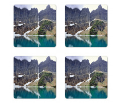 Lake in Glacier National Coaster Set Of Four