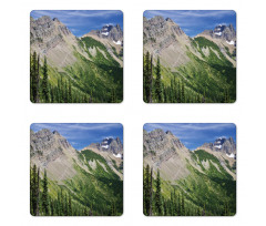 High Mountains and Forest Coaster Set Of Four