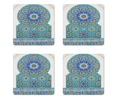 Eastern Ceramic Tile Coaster Set Of Four