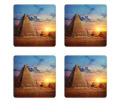 Desert and Pyramids Dusk Coaster Set Of Four