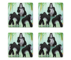 Chunky Woodland Creatures Coaster Set Of Four