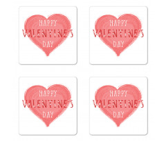 Floral Love Words Coaster Set Of Four