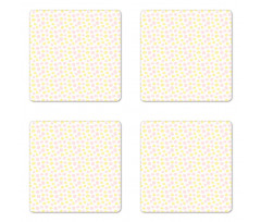 Pastel Tone Blots Coaster Set Of Four