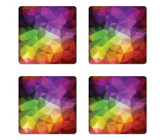 Geometry Shape Polygon Coaster Set Of Four