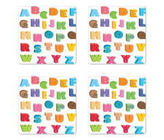 ABC Educational Letters Coaster Set Of Four