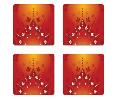 South Culture Flora Coaster Set Of Four