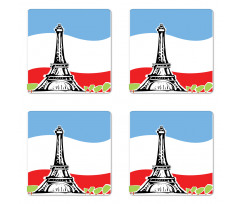 Famous French  Coaster Set Of Four