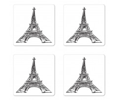 Famous European Tower Coaster Set Of Four